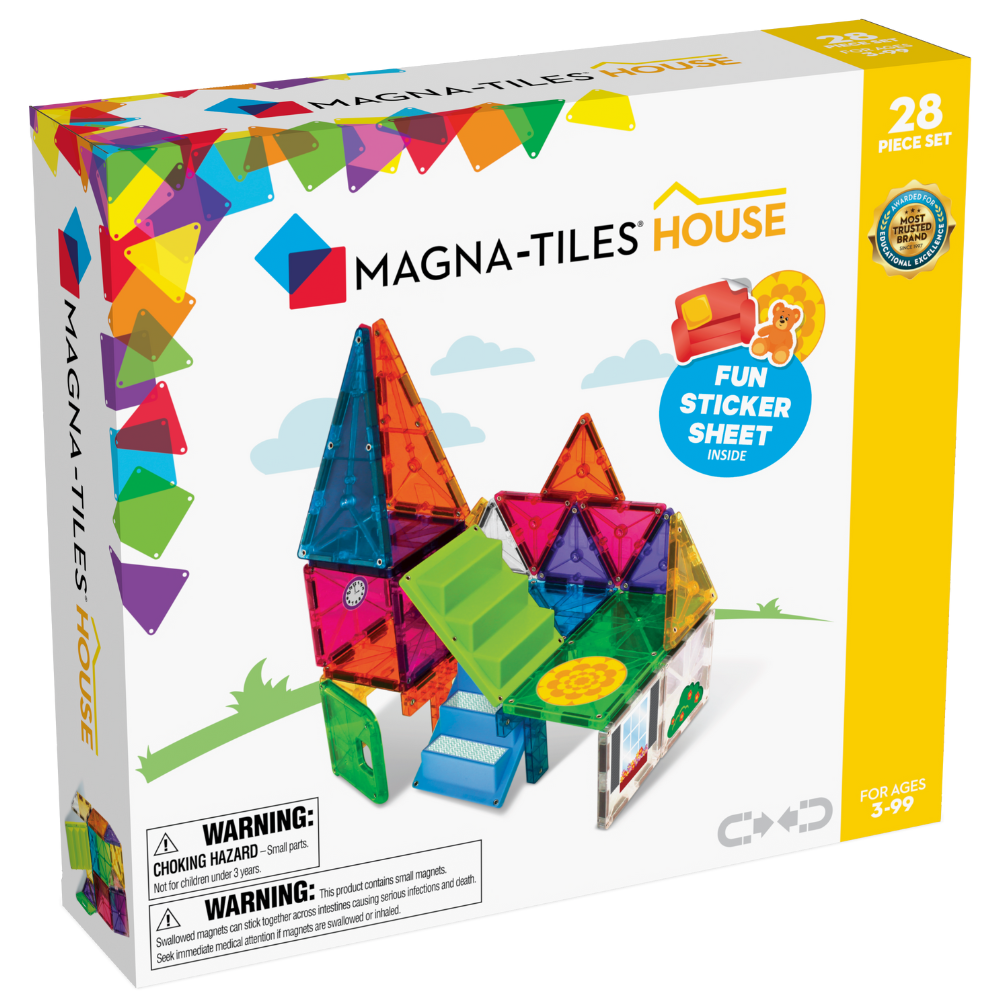 Magna-Tiles® House 28-Piece Magnetic Building Set - Magna-Tiles®