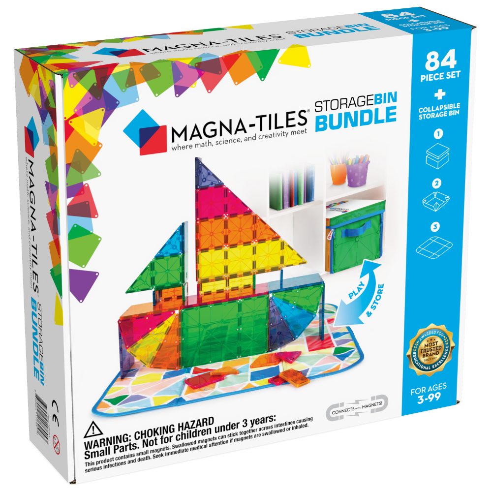 Magna-Tiles® Storage Bin With Interactive Play-Mat - Magna-Tiles®