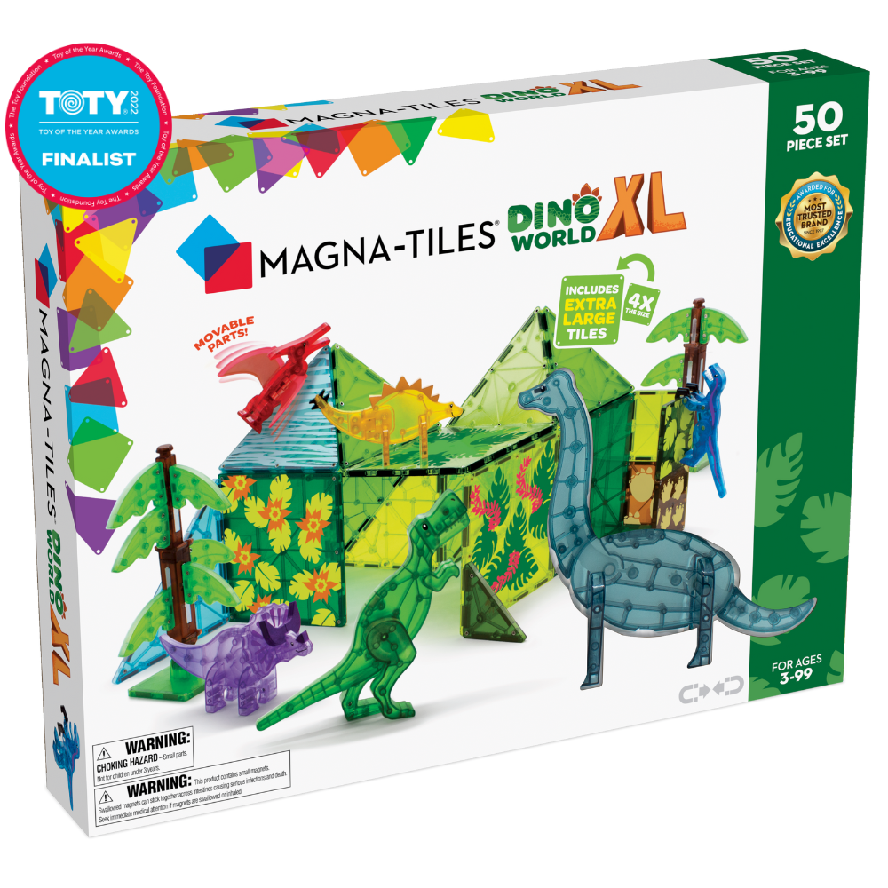 Magna Tiles Dino World XL 50-Piece Set