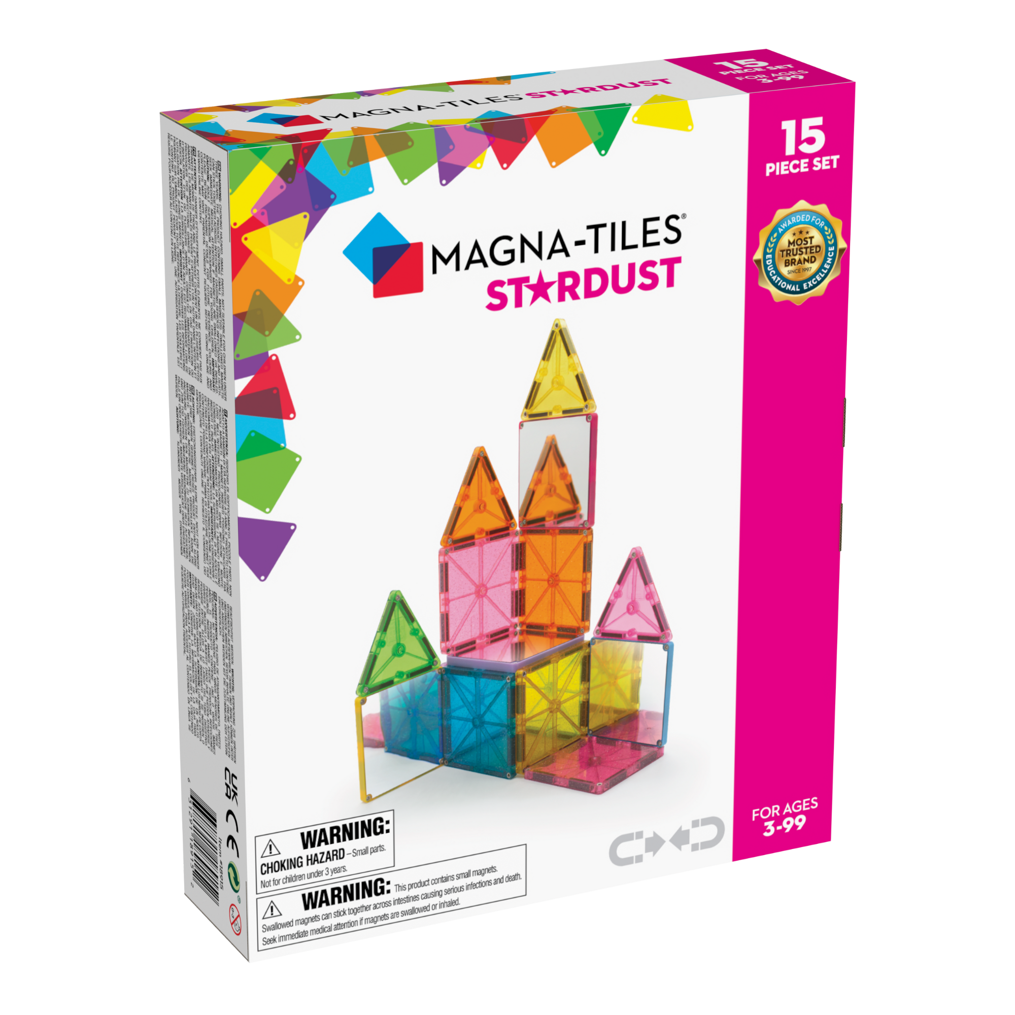 Magna Tiles Stardust - 15 Piece Set