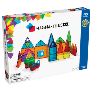 Front of MAGNA-TILES® Deluxe 48-Piece Set package