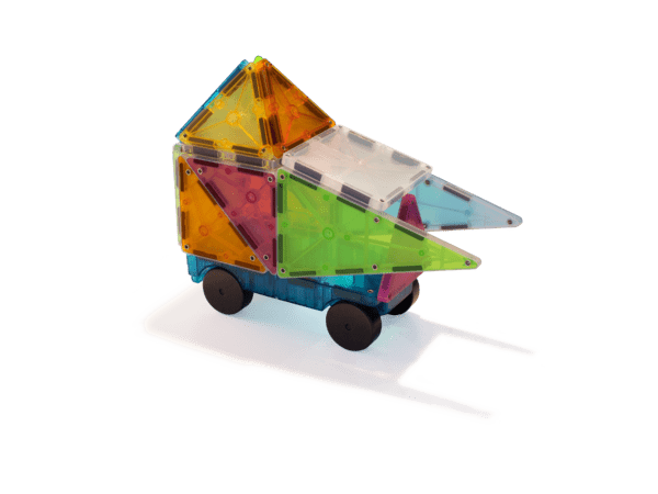 Example truck from MAGNA-TILES® Frost Grand Prix 50-Piece Set
