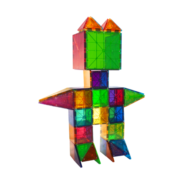 Example figure built with MAGNA-TILES® Classic 100-Piece Set