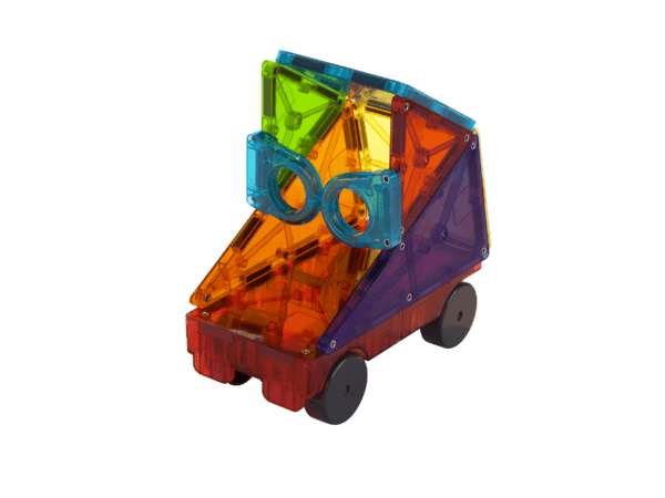 Example car built with MAGNA-TILES® Deluxe 48-Piece Set