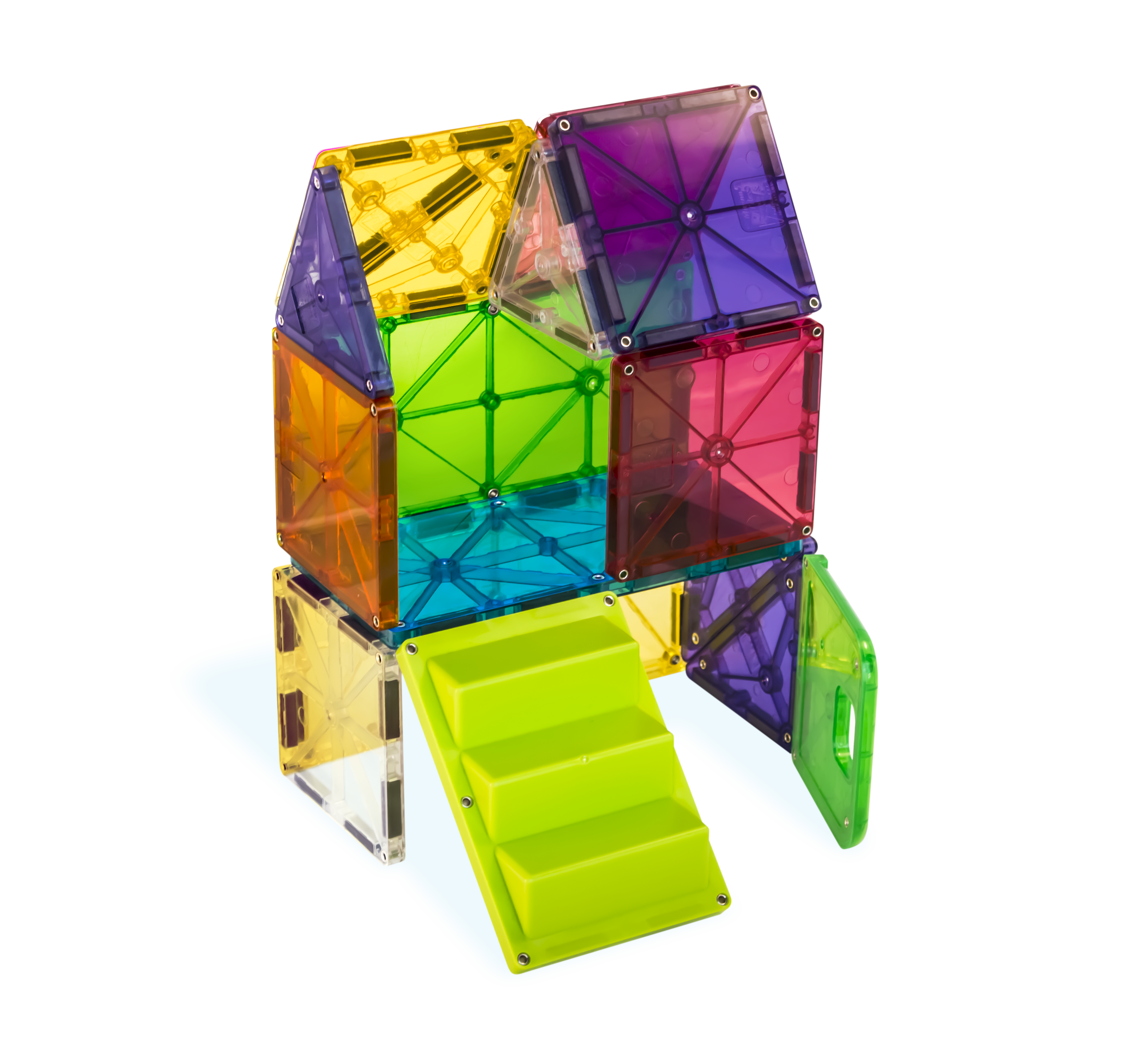 Magnetic Design Puzzle Set - Imaginative Play with Magnetic Shapes Carrying  Case