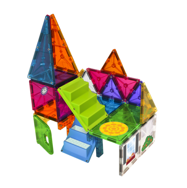 Example structure #1 built with MAGNA-TILES® House 28-Piece Set