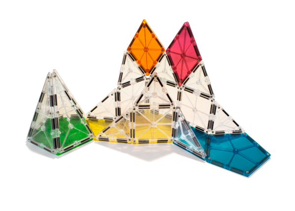 Example structure using MAGNA-TILES® Polygons 8-Piece Expansion and ICE 16-Piece Sets