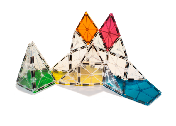 Example structure using MAGNA-TILES® Polygons 8-Piece Expansion and ICE 16-Piece Sets