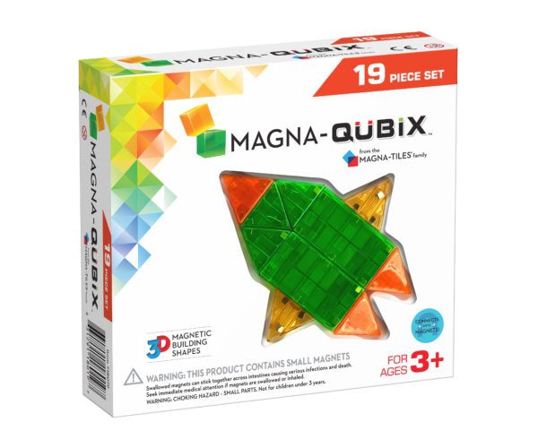 Front Of Box For Magna-Qubix® 19-Piece Set
