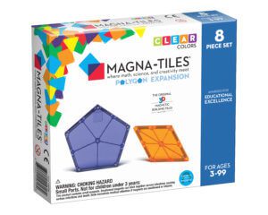 Front Of Magna-Tiles® Polygons 8-Piece Expansion Set Box