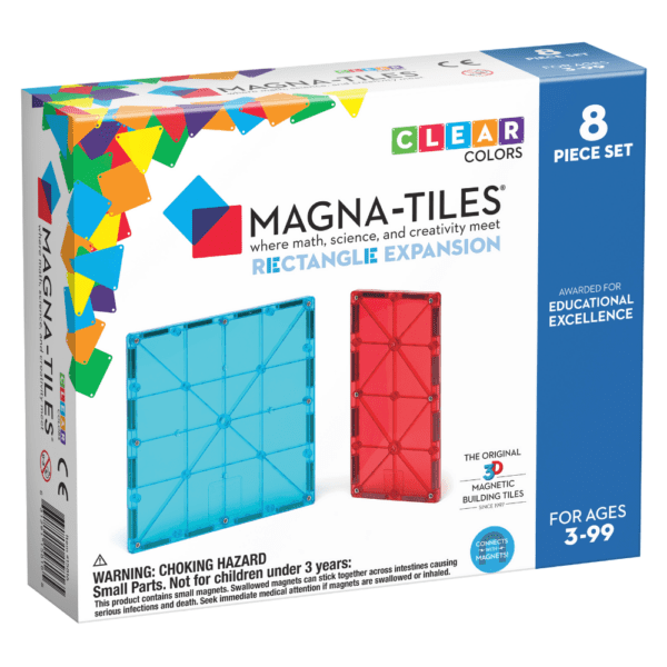 Front of MAGNA-TILES® Rectangles 8-Piece Expansion Set package