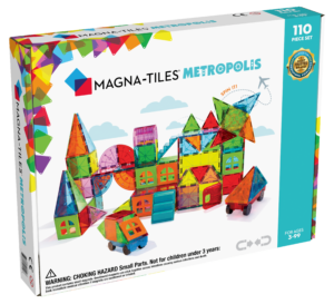 100pc Clear Color 3D Magnetic Building Tiles NEW IN BOX 