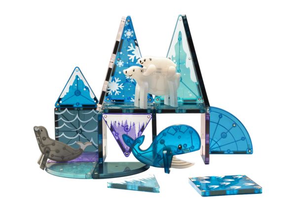 Example build of MAGNA-TILES® Arctic Animals 25-Piece Set