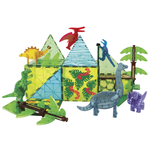 Example build of MAGNA-TILES® Dino World XL 50-Piece Set