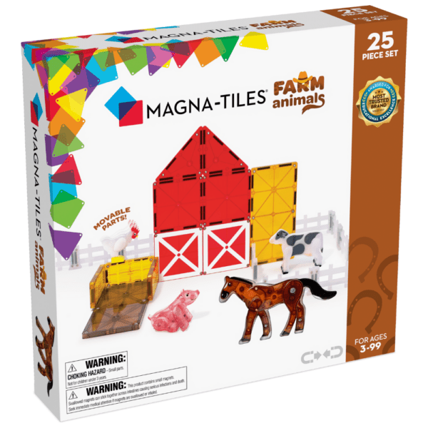 Front of MAGNA-TILES® Farm Animals 25-Piece Set package