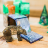 Bear drinking from water in MAGNA-TILES® Forest Animals 25-Piece Set