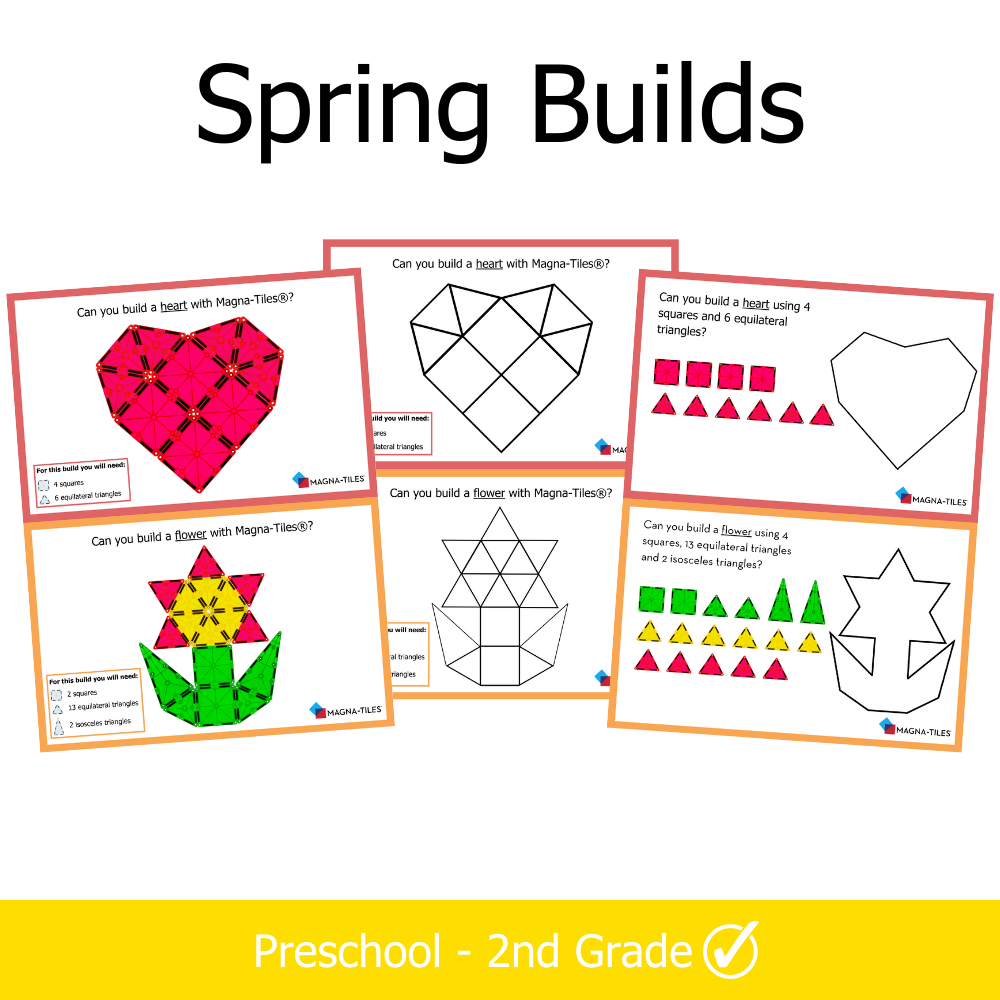 MAGNA-TILES® Spring Builds for Preschool through 2nd Grade