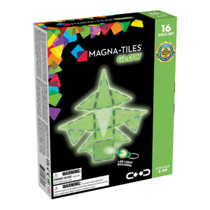 Front of MAGNA-TILES® Glow 16-Piece Set Package
