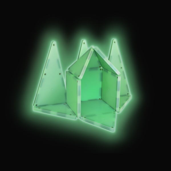 Example of MAGNA-TILES® Glow 16-Piece Set Build