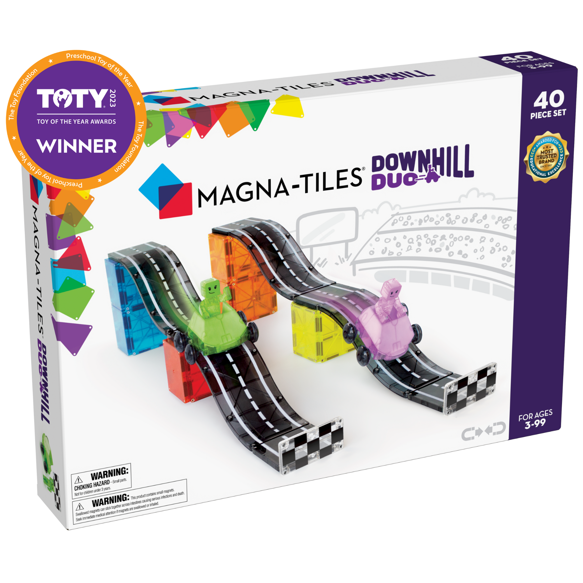 Downhill Duo 40-Piece Set - MAGNA-TILES®
