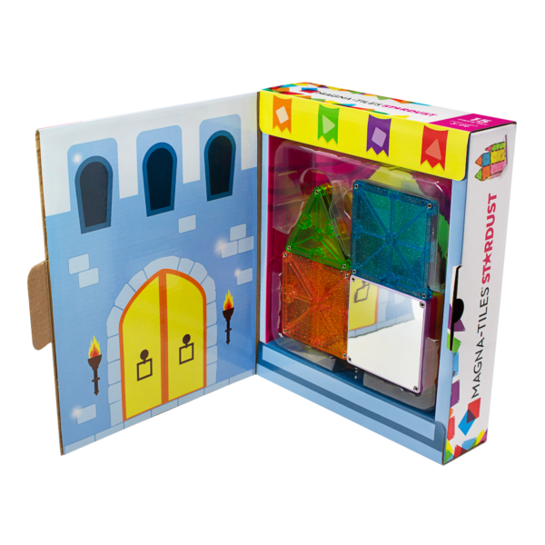 Inside of MAGNA-TILES® Stardust 15-Piece Set Package