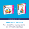 Example of two different packages for the MAGNA-TILES® Stardust 15-Piece Set