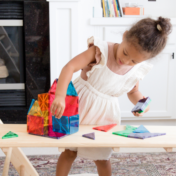 Child playing with Classic 100-Piece Set