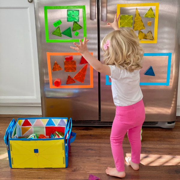 Child playing with Classic 100-Piece Set