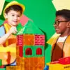 Children playing with Builder XL 50-Piece Set