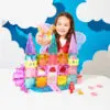 Child Playing with Castle DLX 48-Piece Set